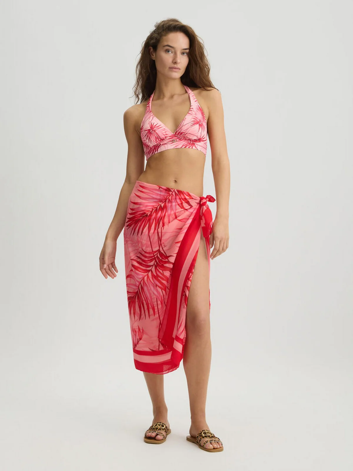 LIU JO BEACHWEAR Pareo Donna  VA5175T4902 M9150 St.pink palm - Image 2