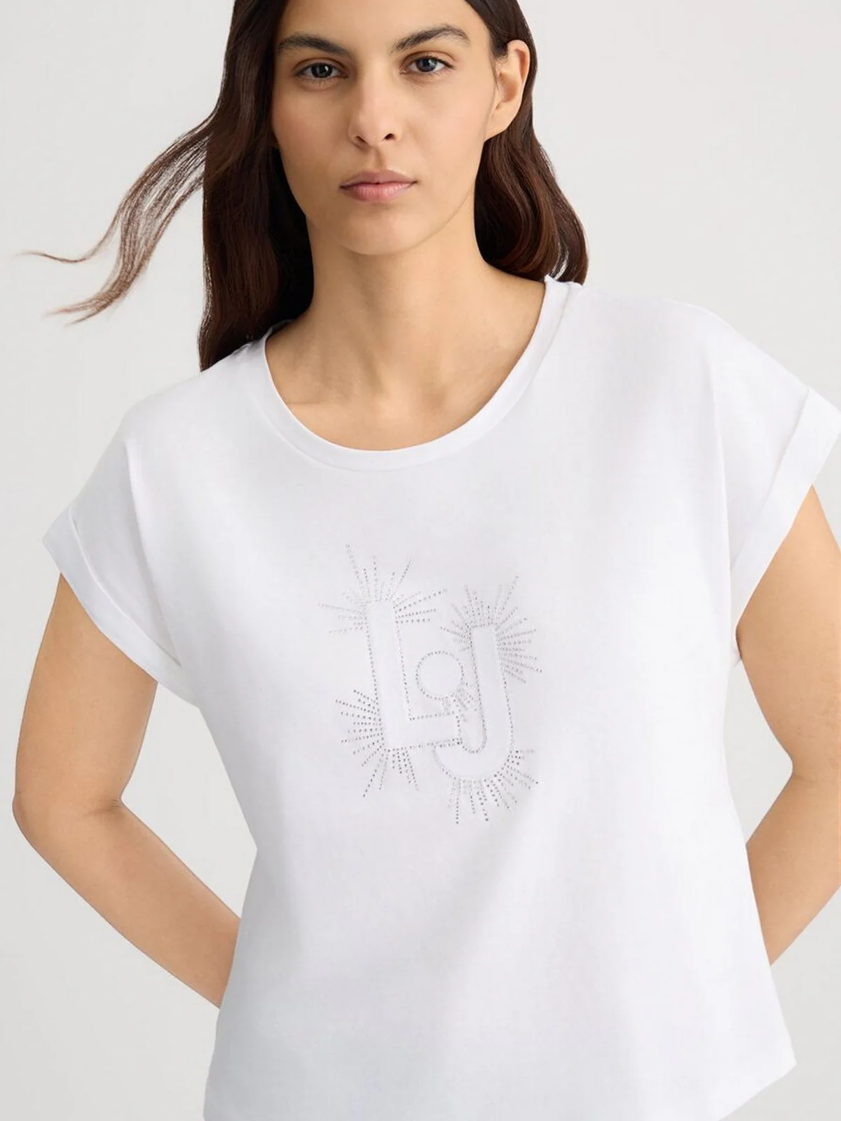 LIU JO BEACHWEAR T-shirt Donna  VA5151JS923 M9196 LJ bianco - Image 4