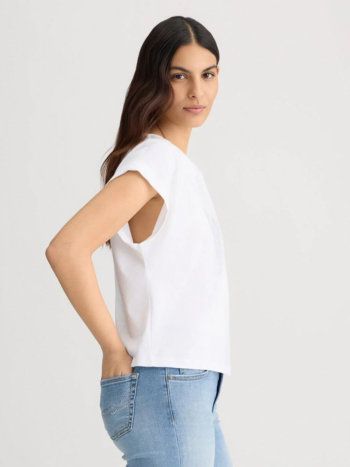 LIU JO BEACHWEAR T-shirt Donna  VA5151JS923 M9196 LJ bianco - Image 5