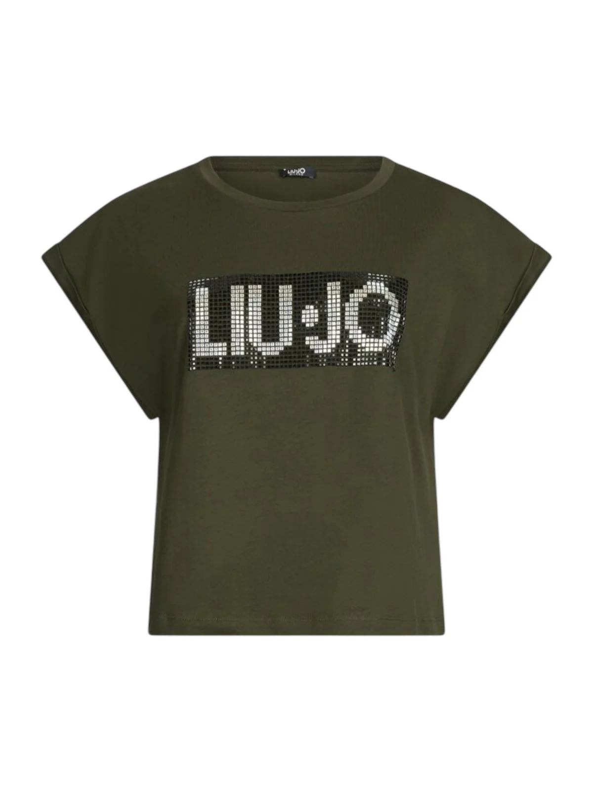 LIU JO BEACHWEAR T-shirt Donna  VA5151JS923 M9340 Lichene/strass bicol - Image 8