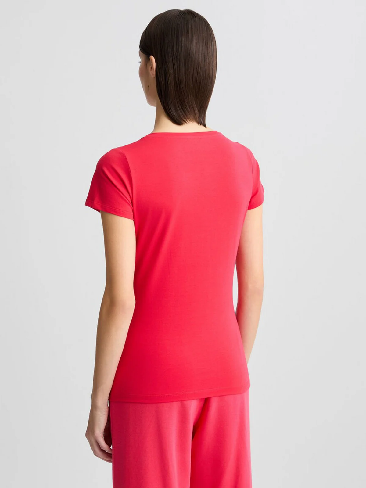 LIU JO BEACHWEAR T-shirt Donna  VA5154JS003 M9328 Allarme/pink palm - Image 3