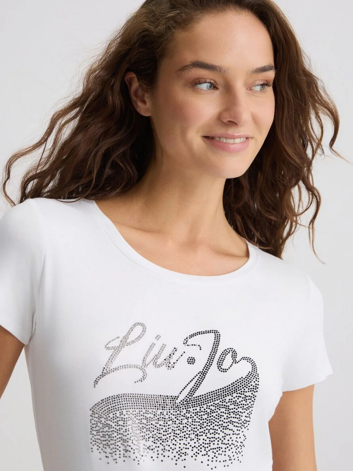LIU JO BEACHWEAR T-shirt Donna  VA5157JS360 M9193 Bianco/cascata - Image 4