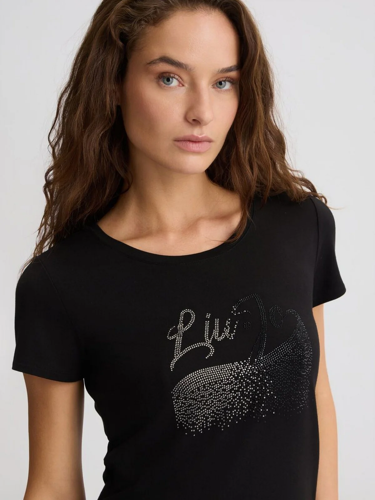 LIU JO BEACHWEAR T-shirt Donna  VA5157JS360 M9206 Nero/cascata - Image 4
