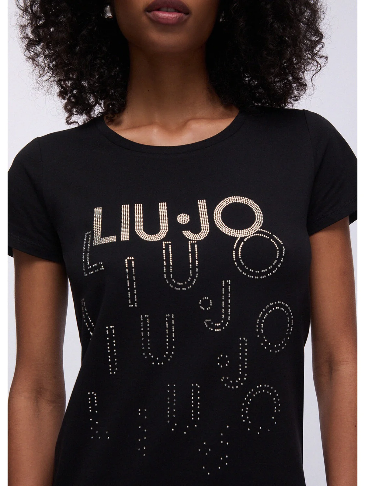 LIU JO BEACHWEAR T-shirt Donna  VA6171JS003 T9503 Nero/degrade - Image 3