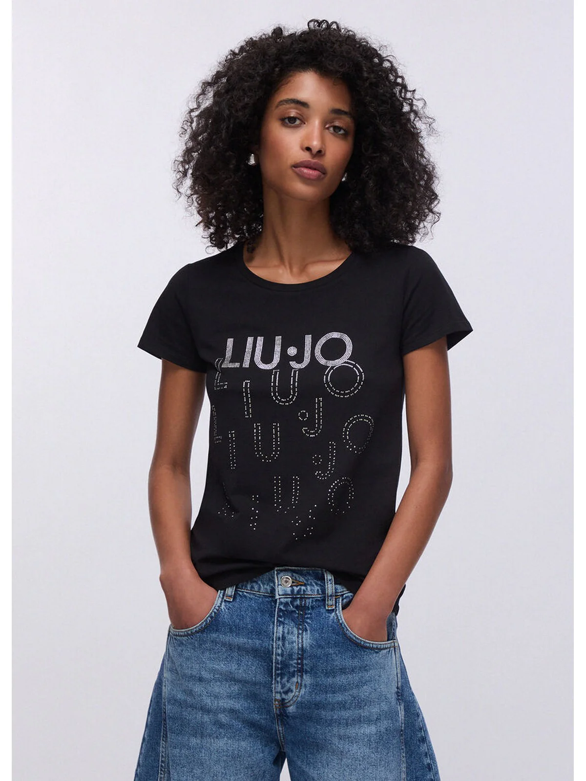 LIU JO BEACHWEAR T-shirt Donna  VA6171JS003 T9503 Nero/degrade - Image 7