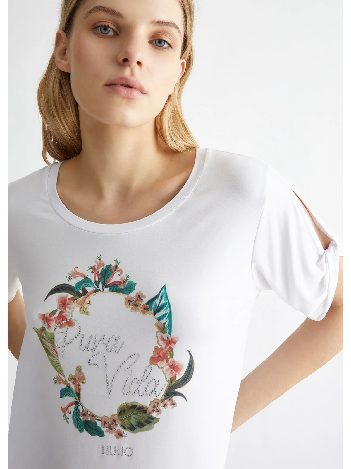 LIU JO BEACHWEAR T-Shirt e Polo Donna  VA4106JS360 T9923 Bianco - Image 4