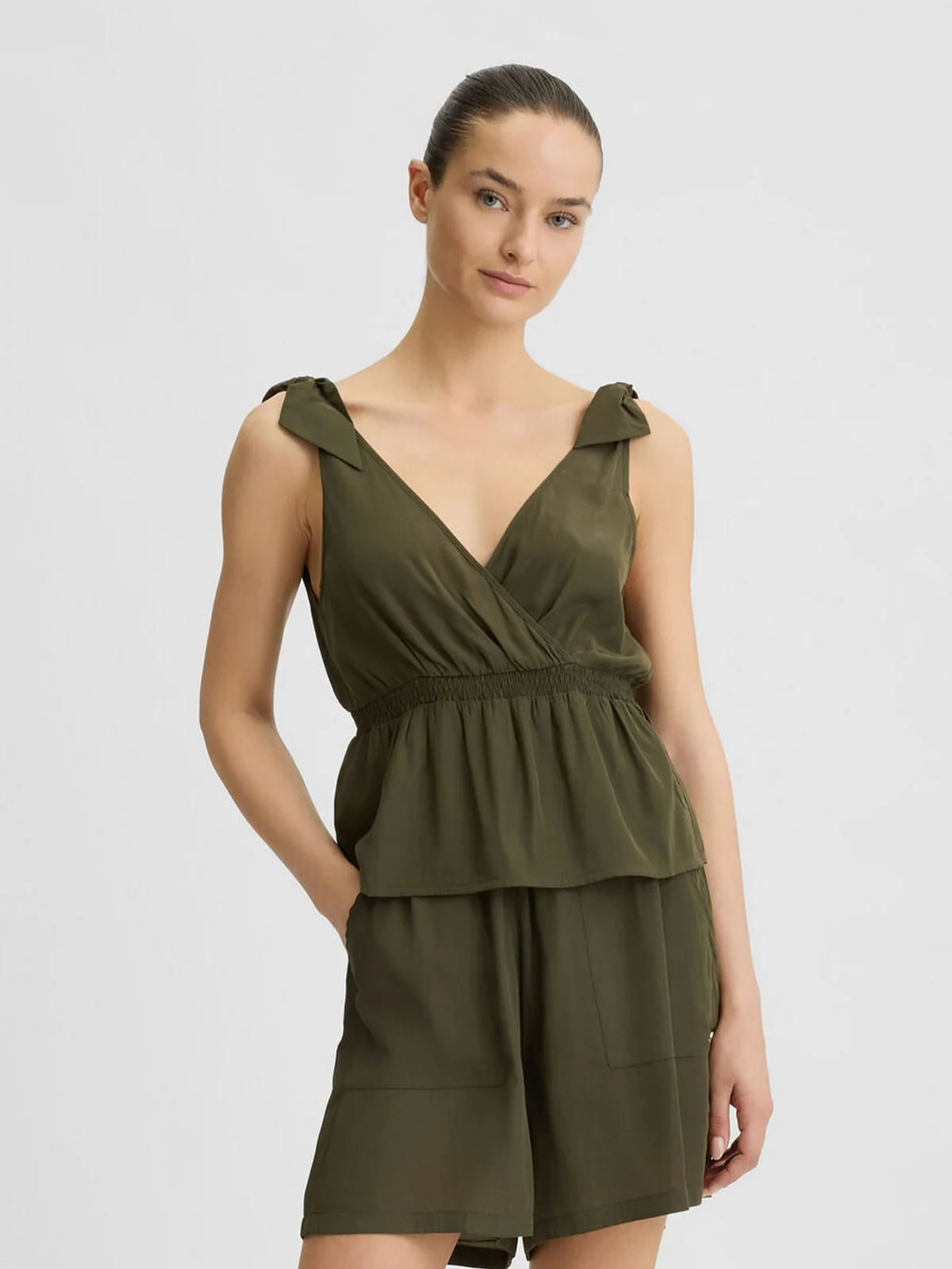 LIU JO BEACHWEAR Top Donna  VA5050T2920 90414 LICHENE - Image 2