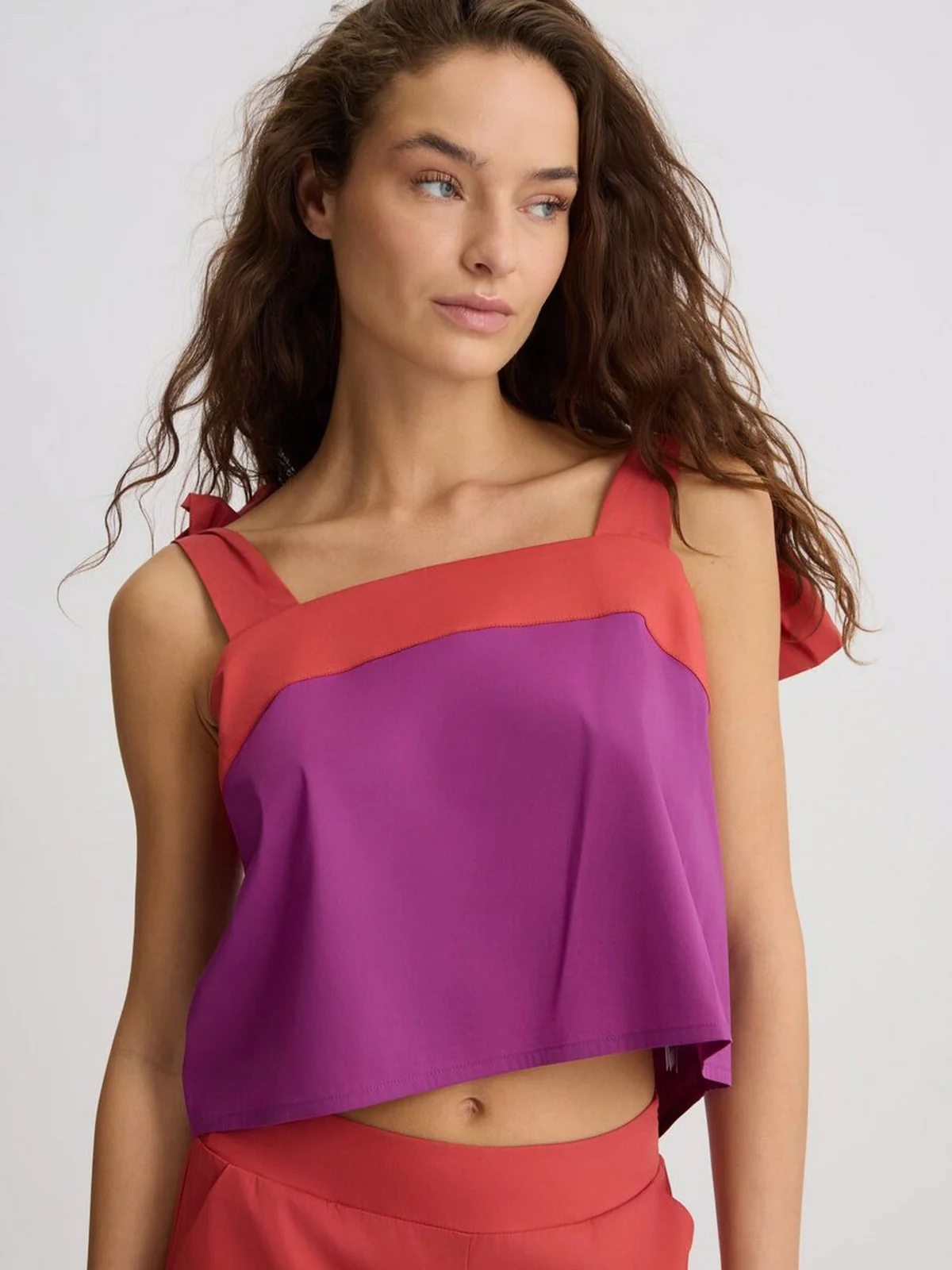 LIU JO BEACHWEAR Top Donna  VA5064TS330 C3649 Hollyhock/rosso argi - Image 4