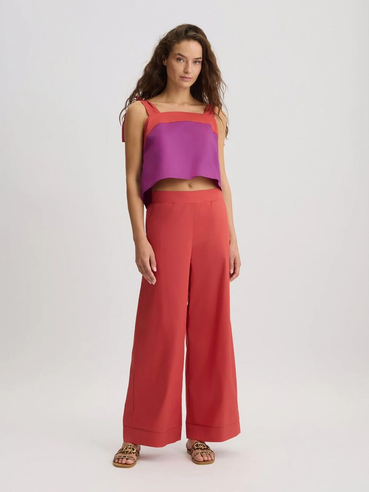 LIU JO BEACHWEAR Top Donna  VA5064TS330 C3649 Hollyhock/rosso argi - Image 7