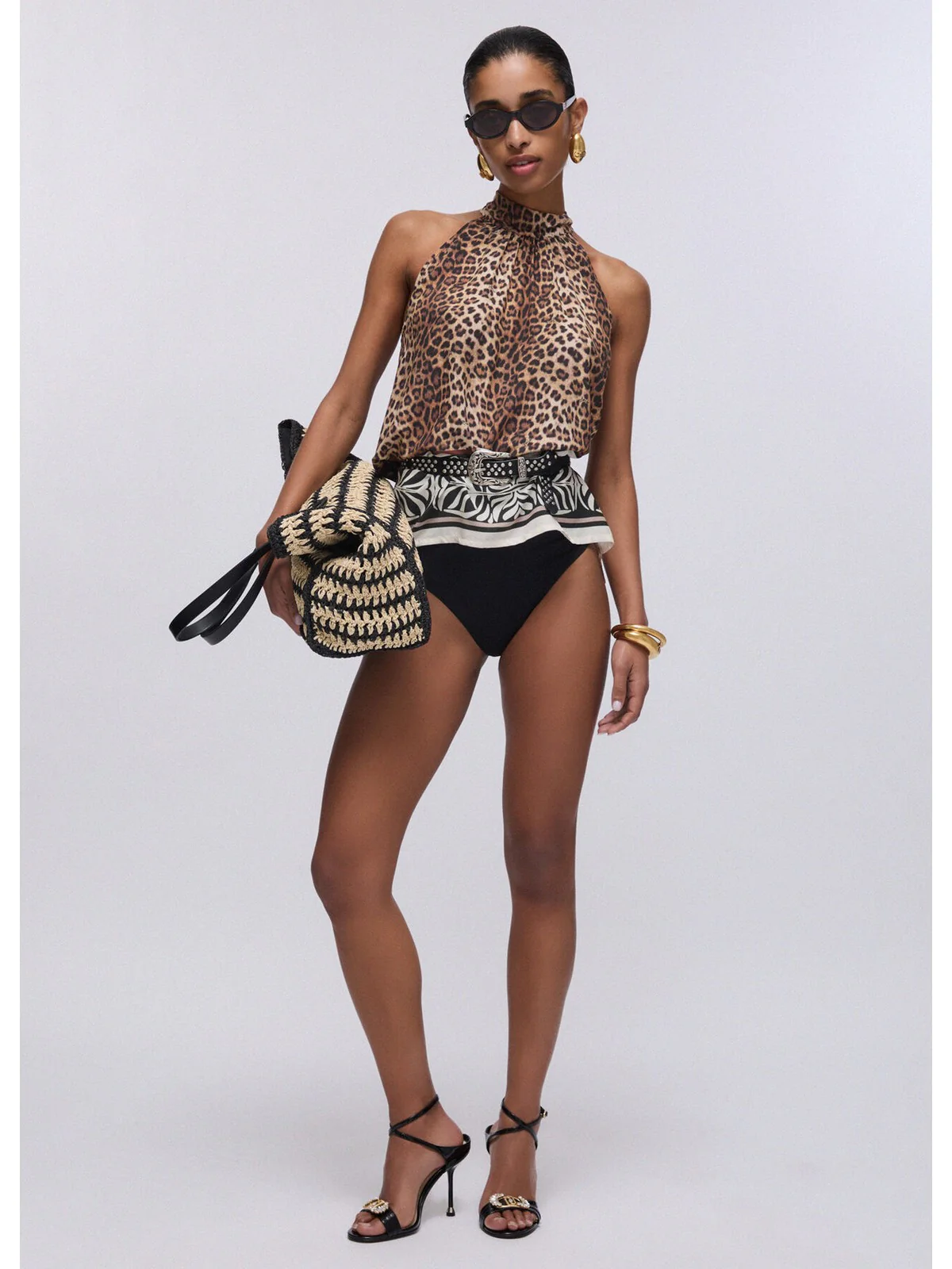 LIU JO BEACHWEAR Top Donna  VA6051TS123 V9789 ANIMALIER - Image 2