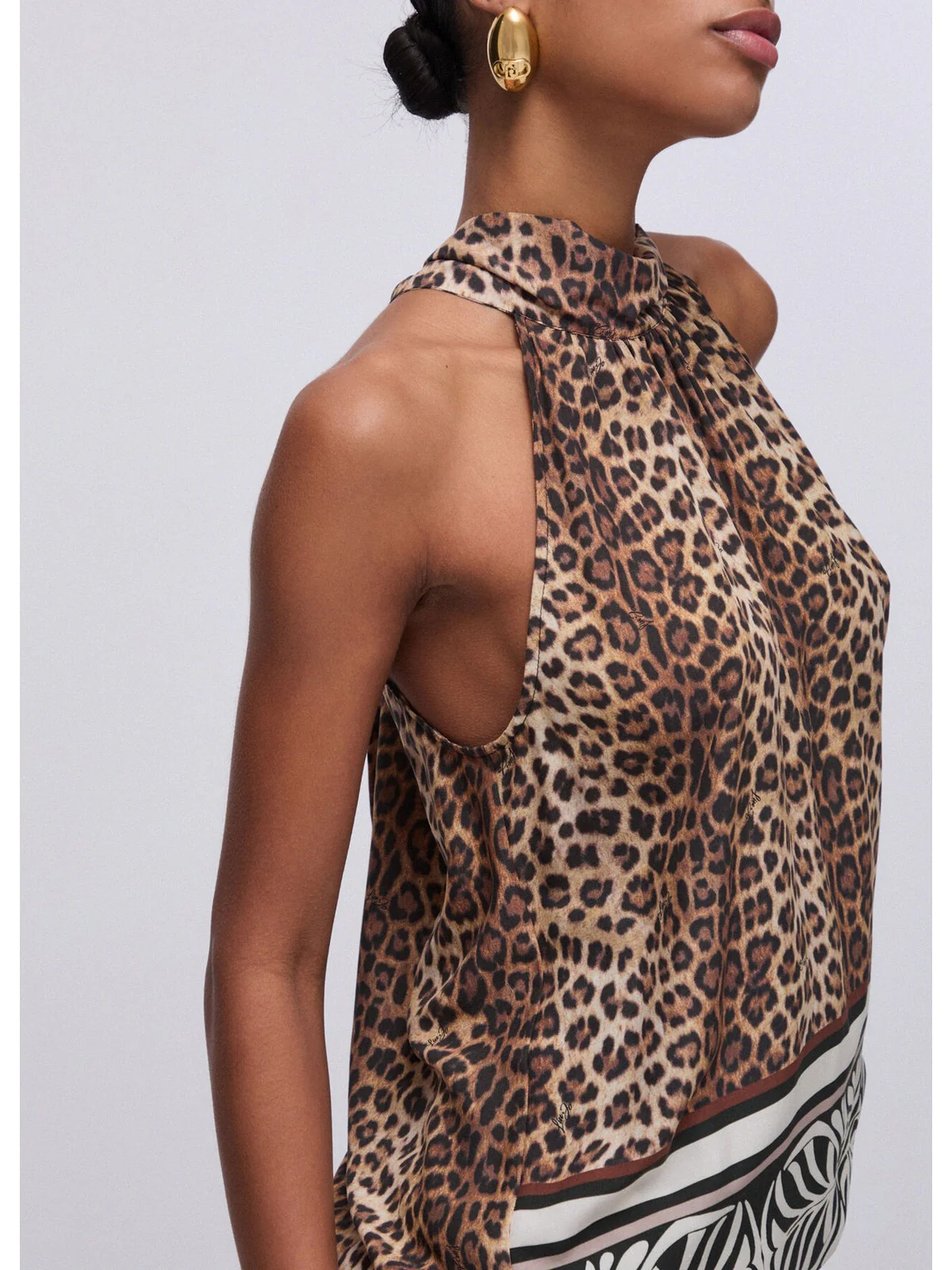 LIU JO BEACHWEAR Top Donna  VA6051TS123 V9789 ANIMALIER - Image 3