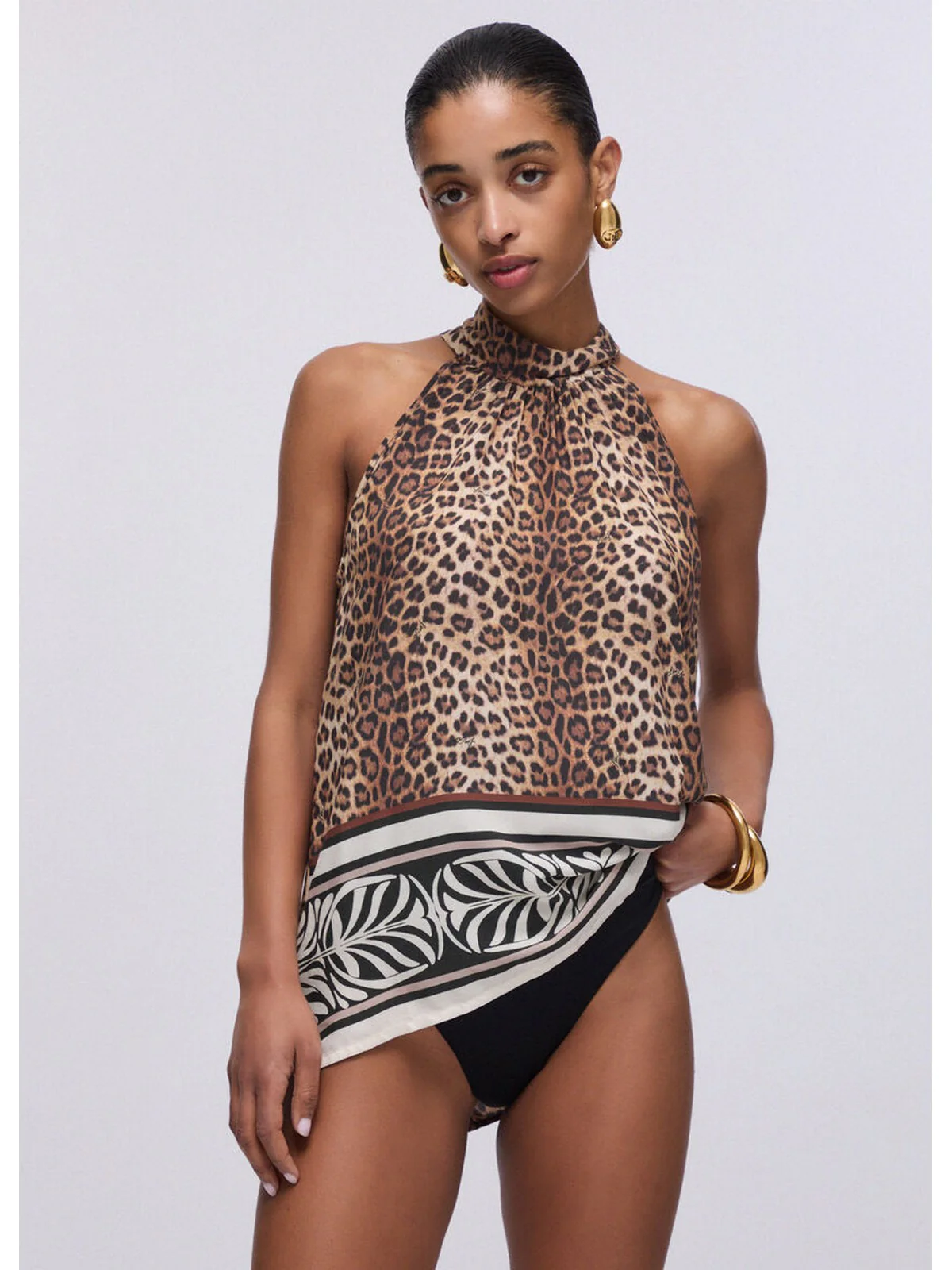 LIU JO BEACHWEAR Top Donna  VA6051TS123 V9789 ANIMALIER - Image 7