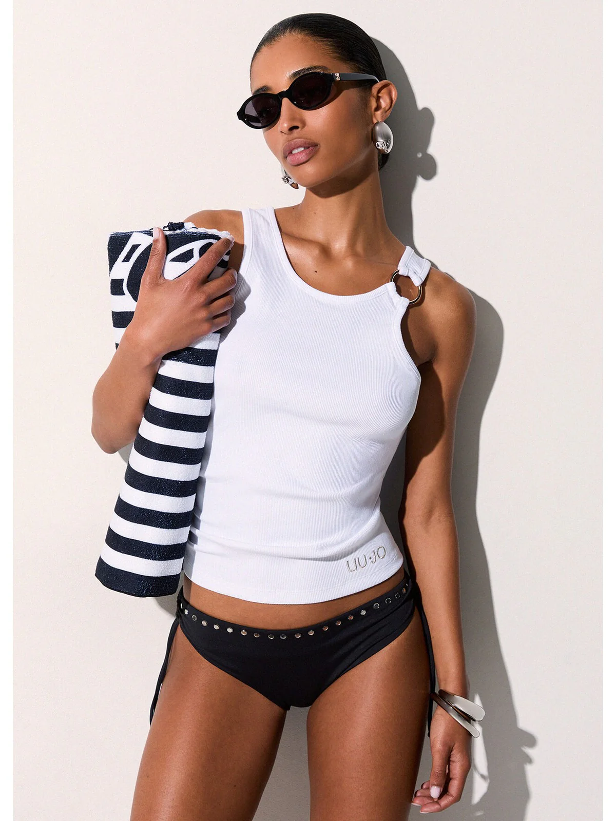 LIU JO BEACHWEAR Top Donna  VA6122J4822 11110 Bianco - Image 5