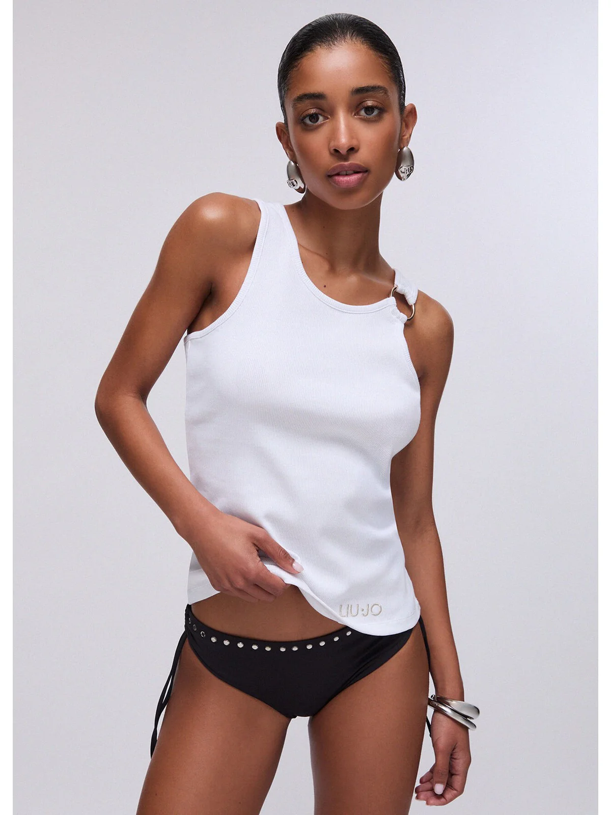 LIU JO BEACHWEAR Top Donna  VA6122J4822 11110 Bianco - Image 7
