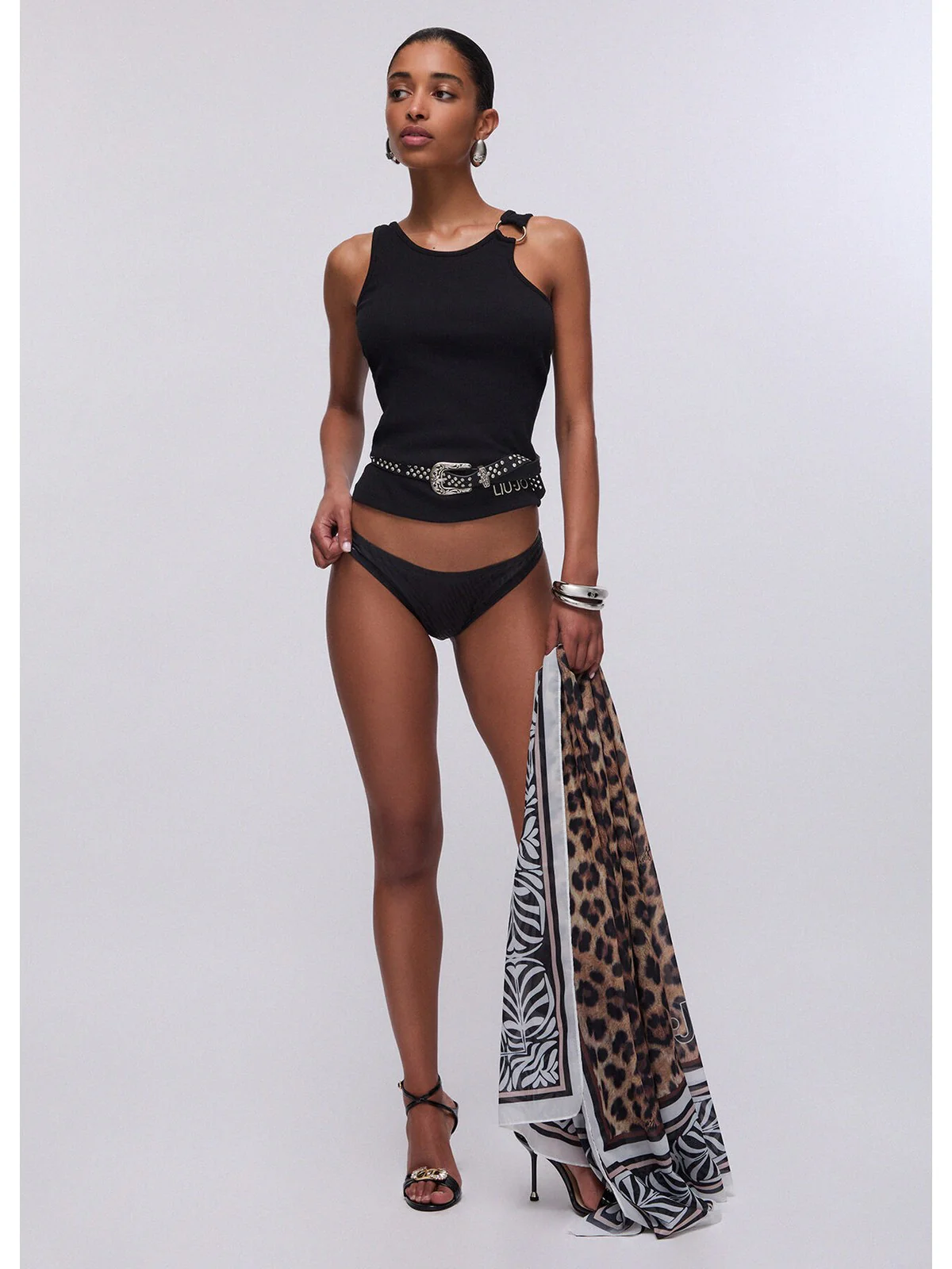 LIU JO BEACHWEAR Top Donna VA6122J4822 22222 Nero - Image 2