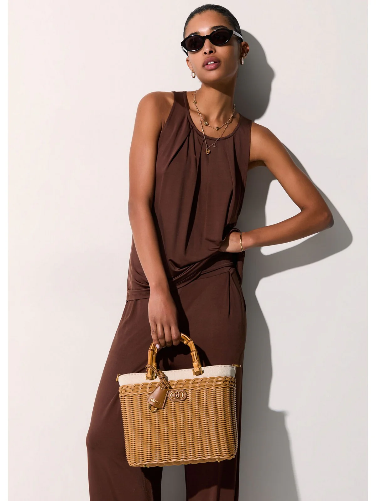 LIU JO BEACHWEAR Top Donna  VA6158J3888 91118 TERRA - Image 5