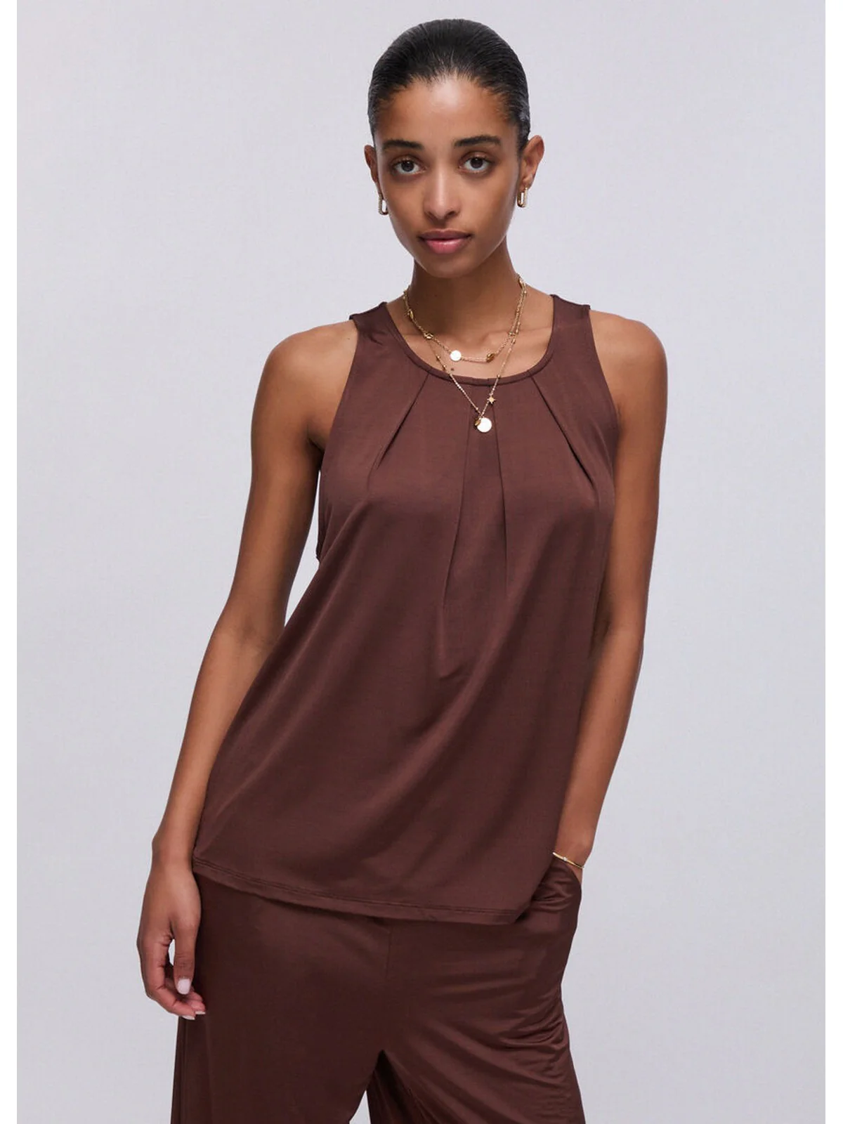 LIU JO BEACHWEAR Top Donna  VA6158J3888 91118 TERRA - Image 7