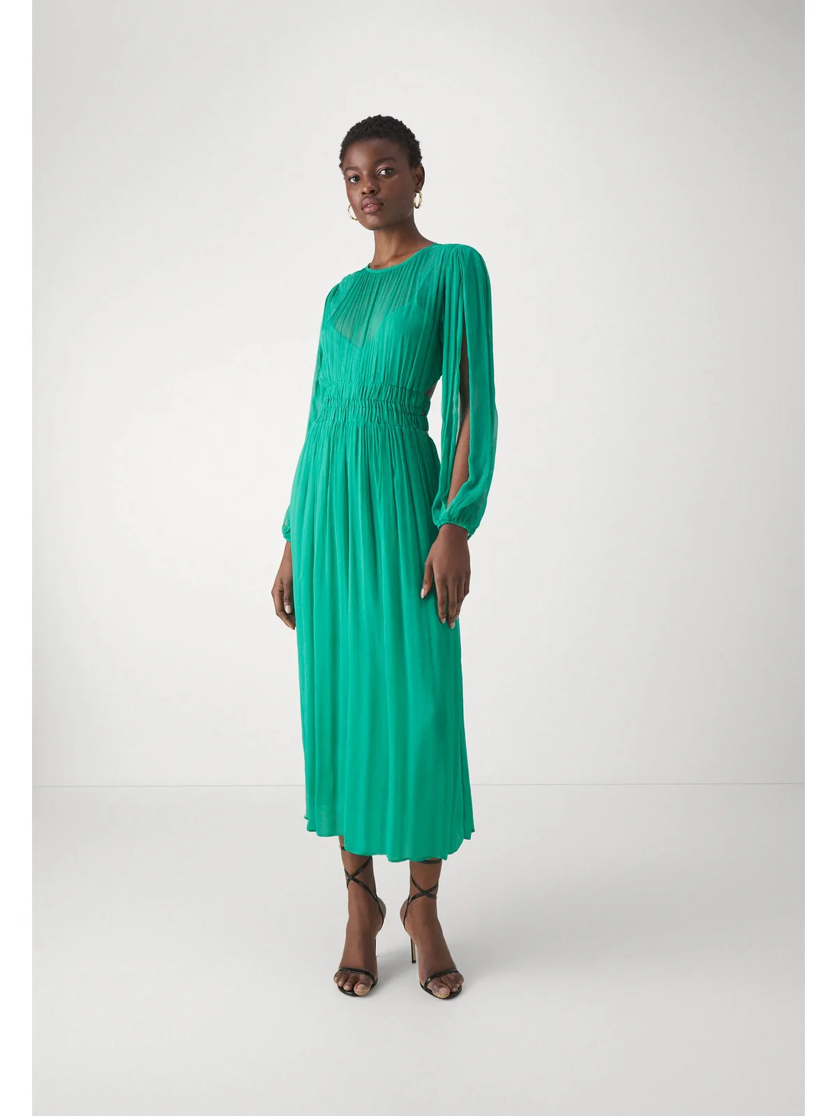 LIU JO BLACK Abito Donna CA4302T3473 X0556 Verde - Image 3