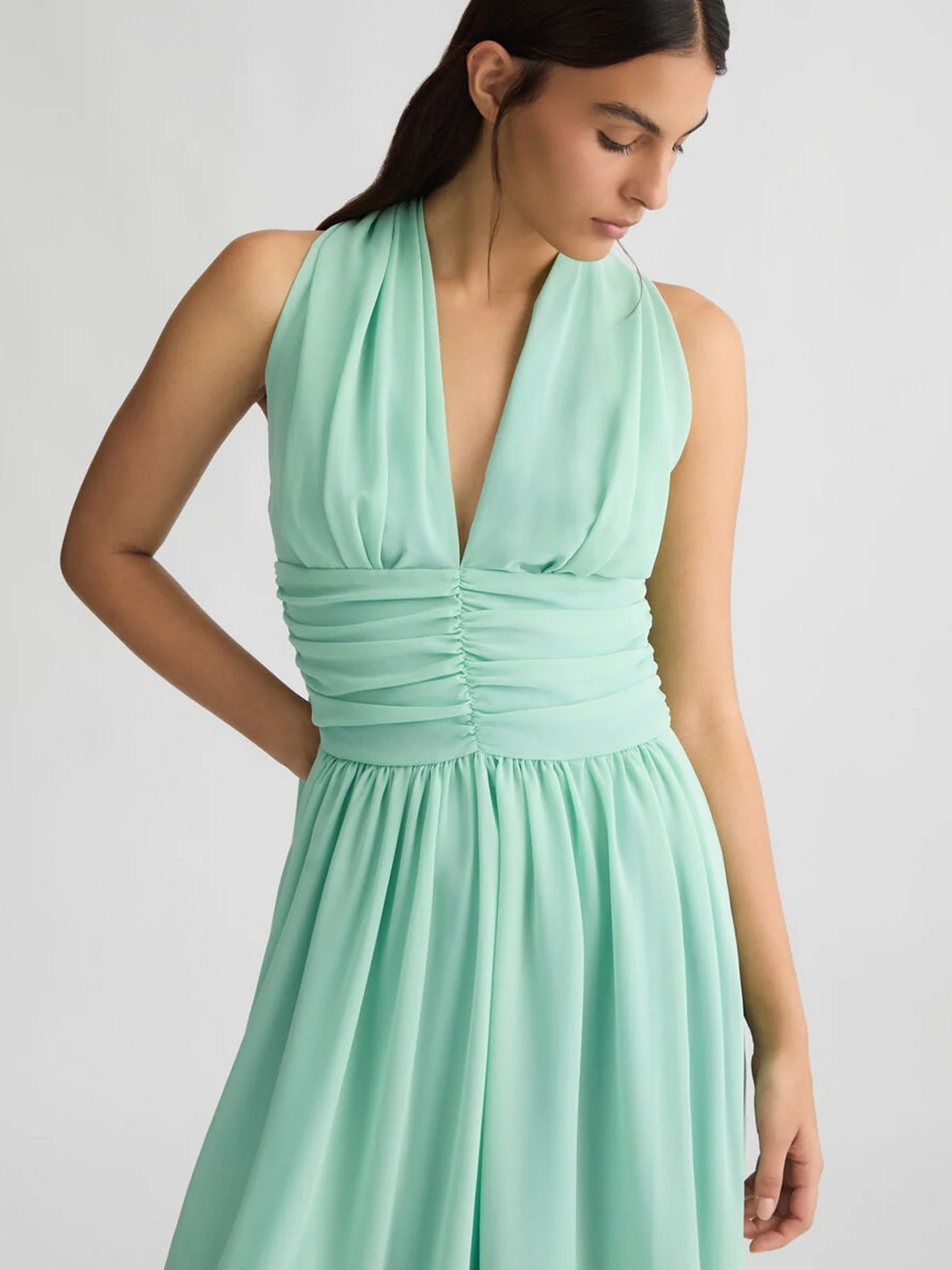 LIU JO BLACK Abito Donna  CA5302TS869 X0687 Verde - Image 4