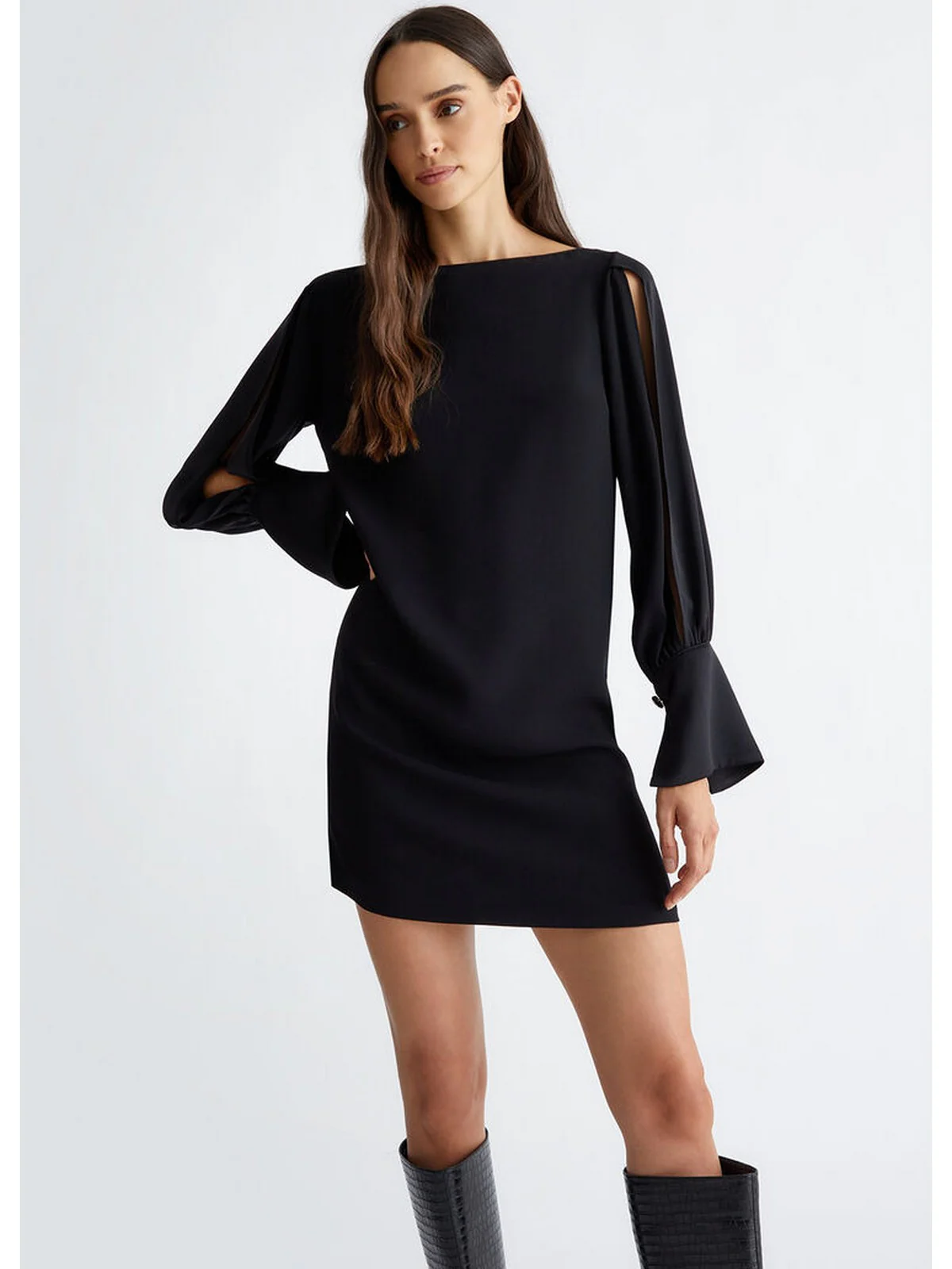 LIU JO BLACK Abito Donna  CF4064T3970 22222 Nero - Image 5