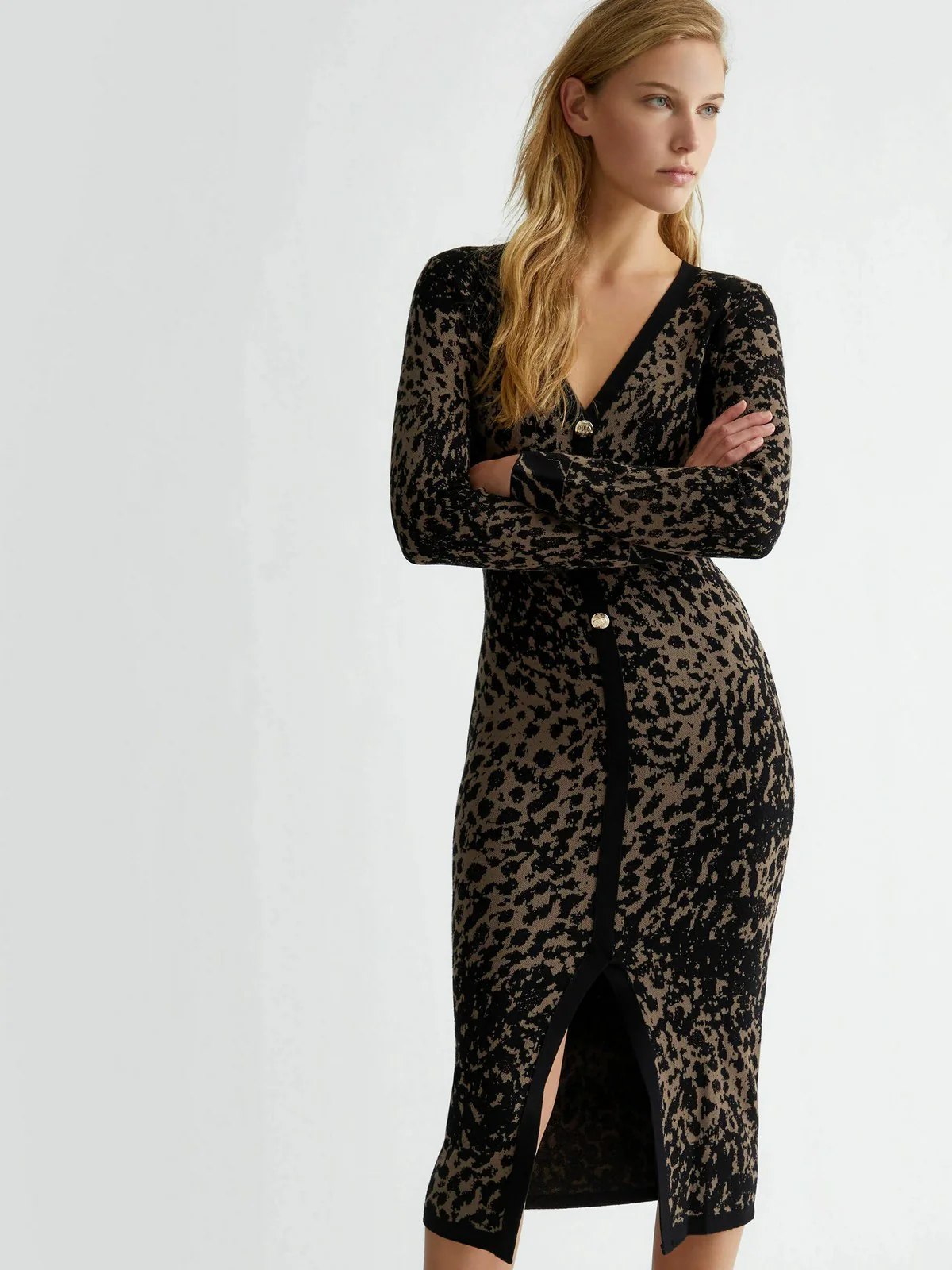 LIU JO BLACK Abito Donna  CF4431MA95H N9851 Marrone - Image 2