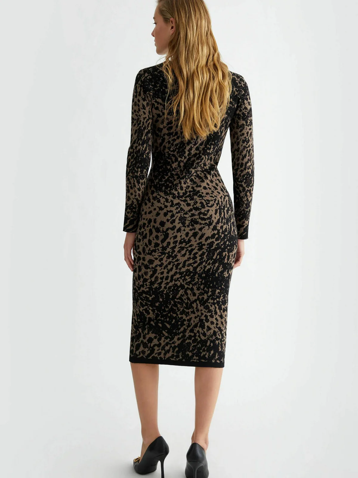 LIU JO BLACK Abito Donna  CF4431MA95H N9851 Marrone - Image 4