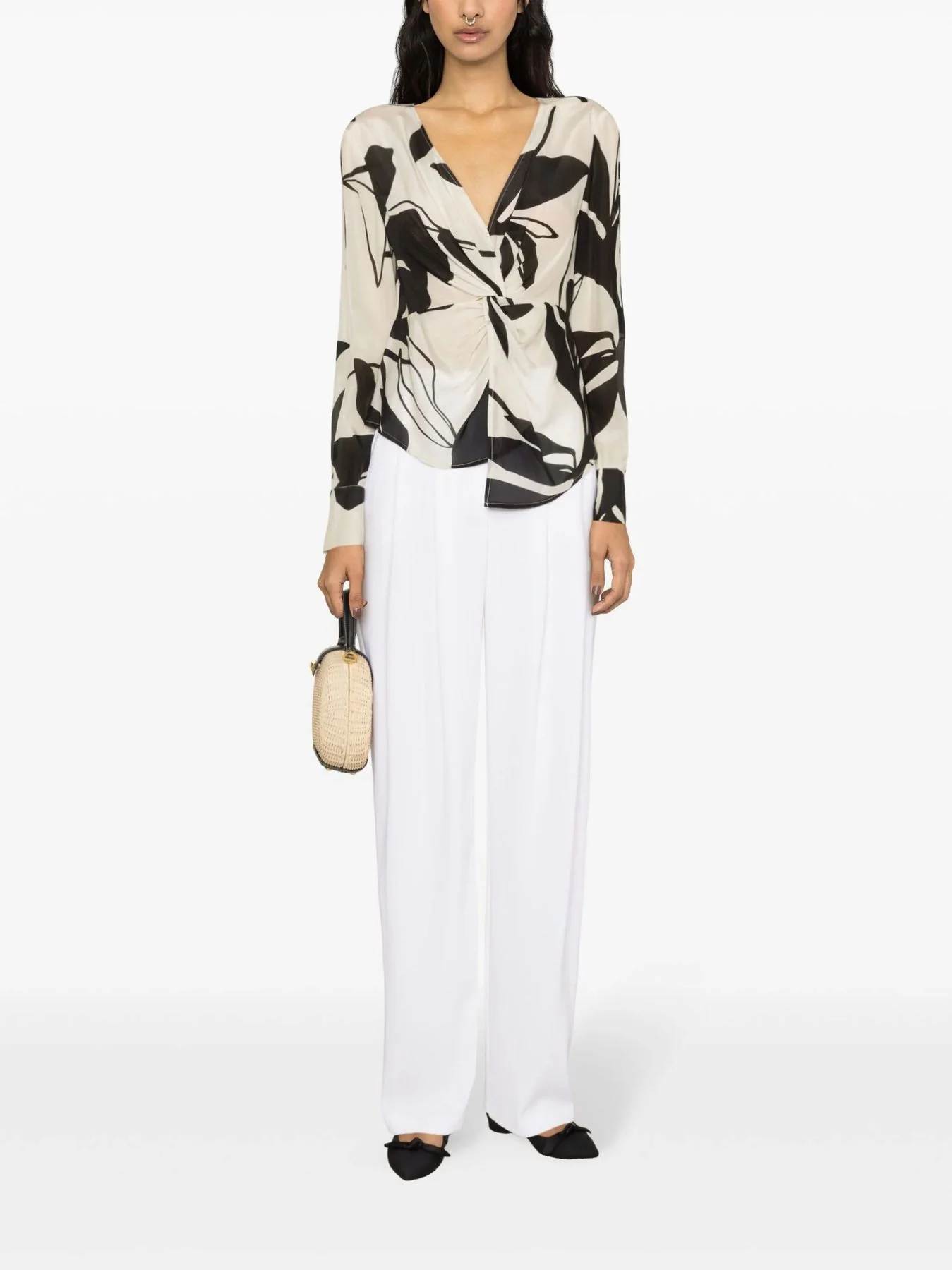 LIU JO BLACK Blusa Donna CA4245T3598 N9027 Bianco - Image 2
