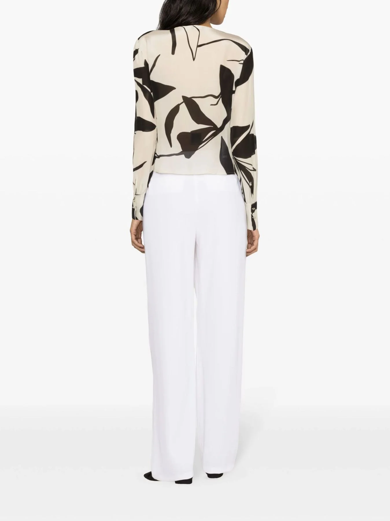 LIU JO BLACK Blusa Donna CA4245T3598 N9027 Bianco - Image 4