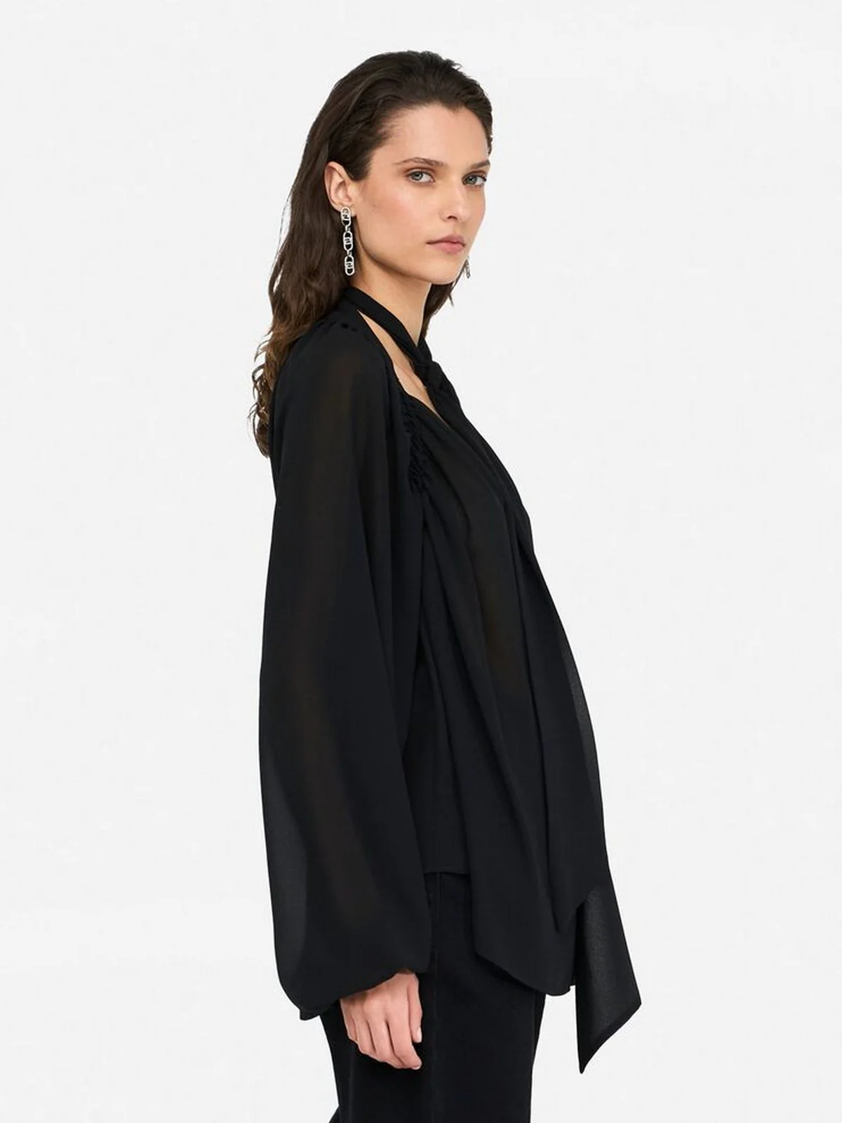 LIU JO BLACK Blusa Donna  CF5121TS869 22222 Nero - Image 3