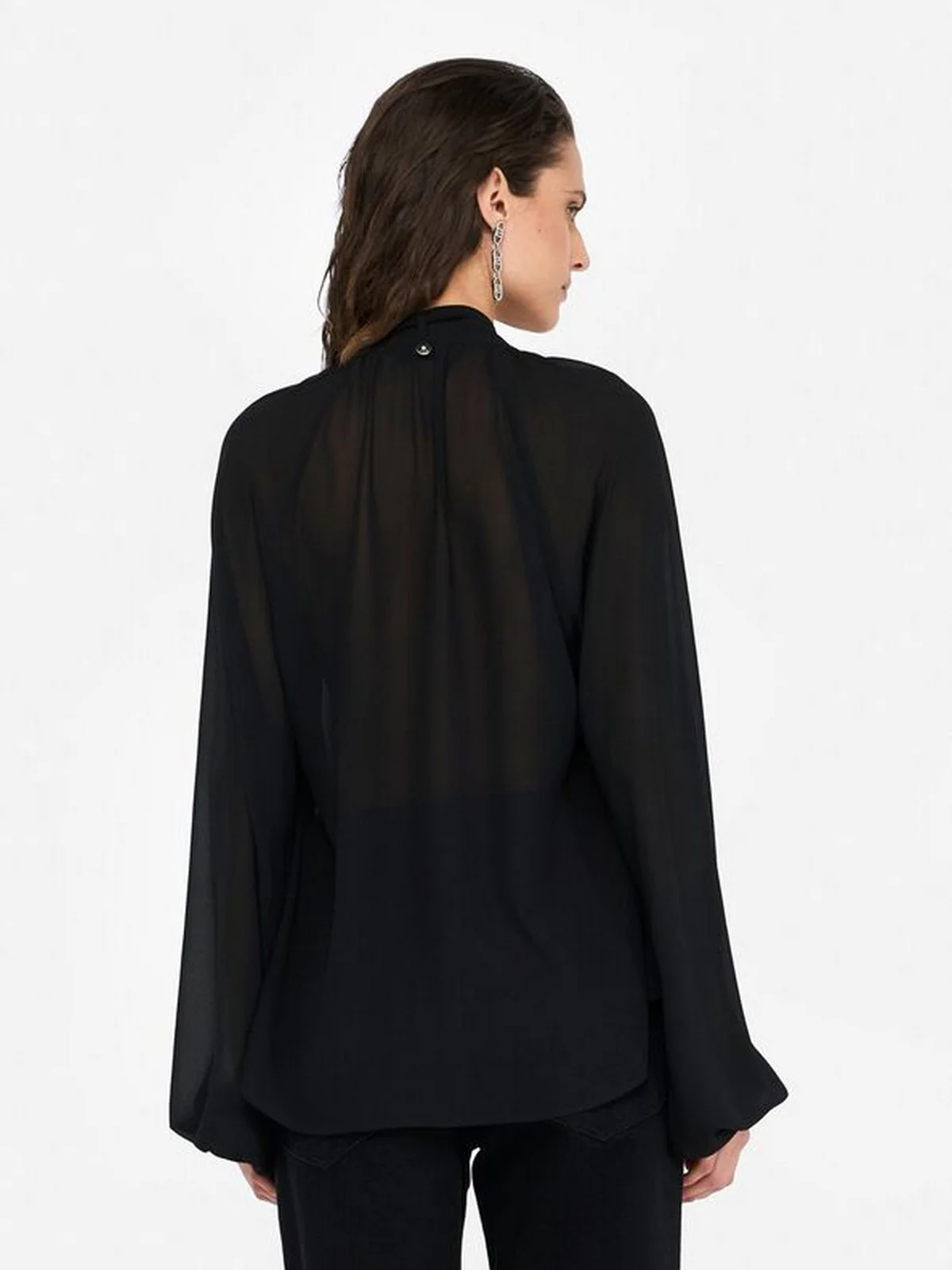 LIU JO BLACK Blusa Donna  CF5121TS869 22222 Nero - Image 4