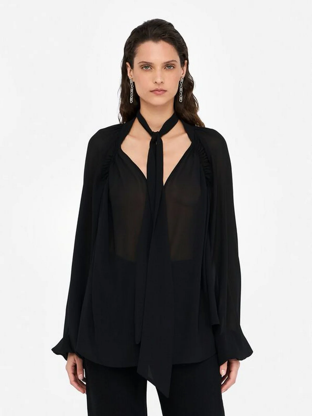LIU JO BLACK Blusa Donna  CF5121TS869 22222 Nero - Image 5