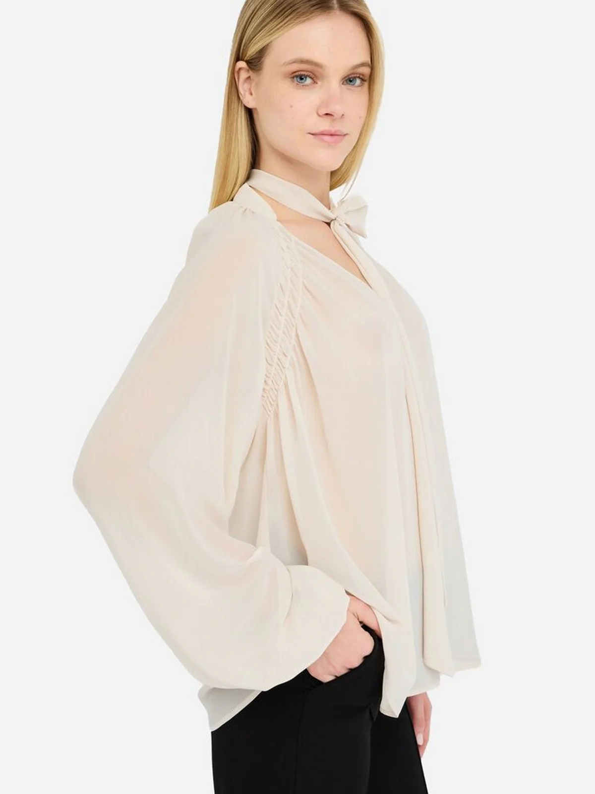 LIU JO BLACK Blusa Donna  CF5121TS869 X0726 IVORY - Image 3