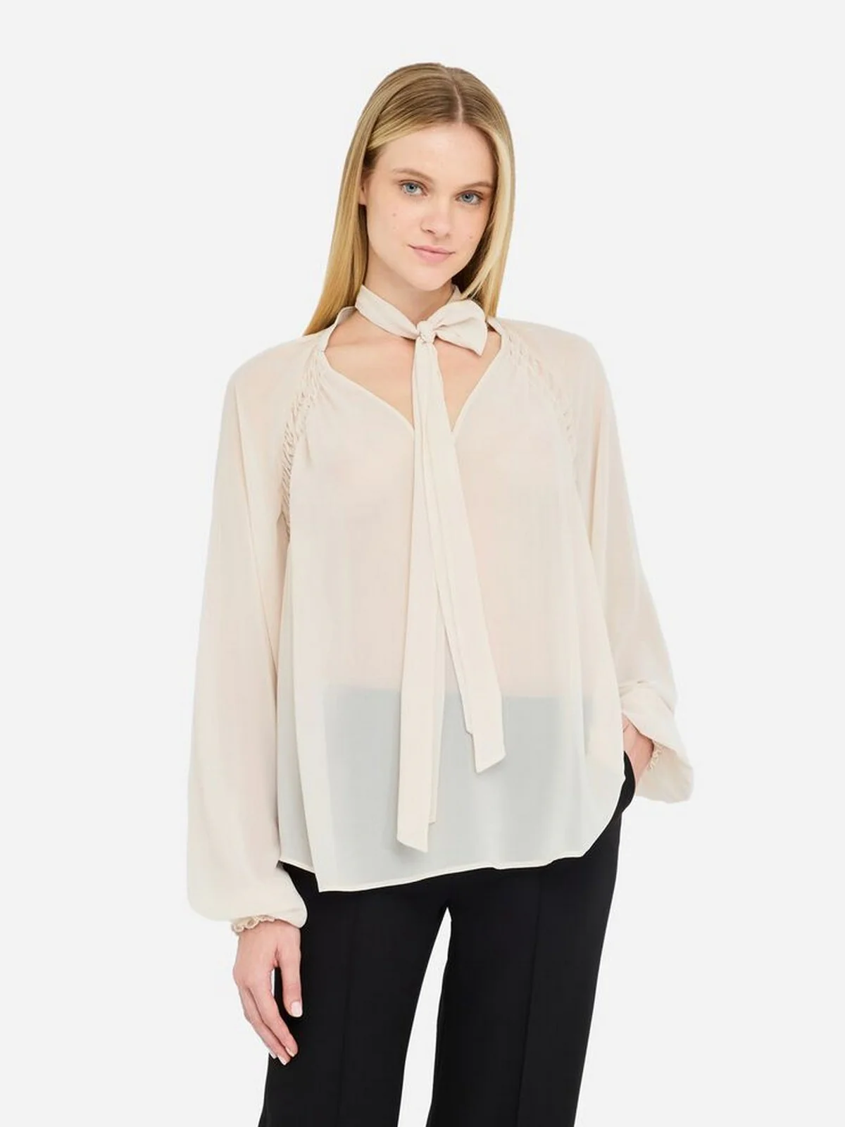 LIU JO BLACK Blusa Donna  CF5121TS869 X0726 IVORY - Image 5