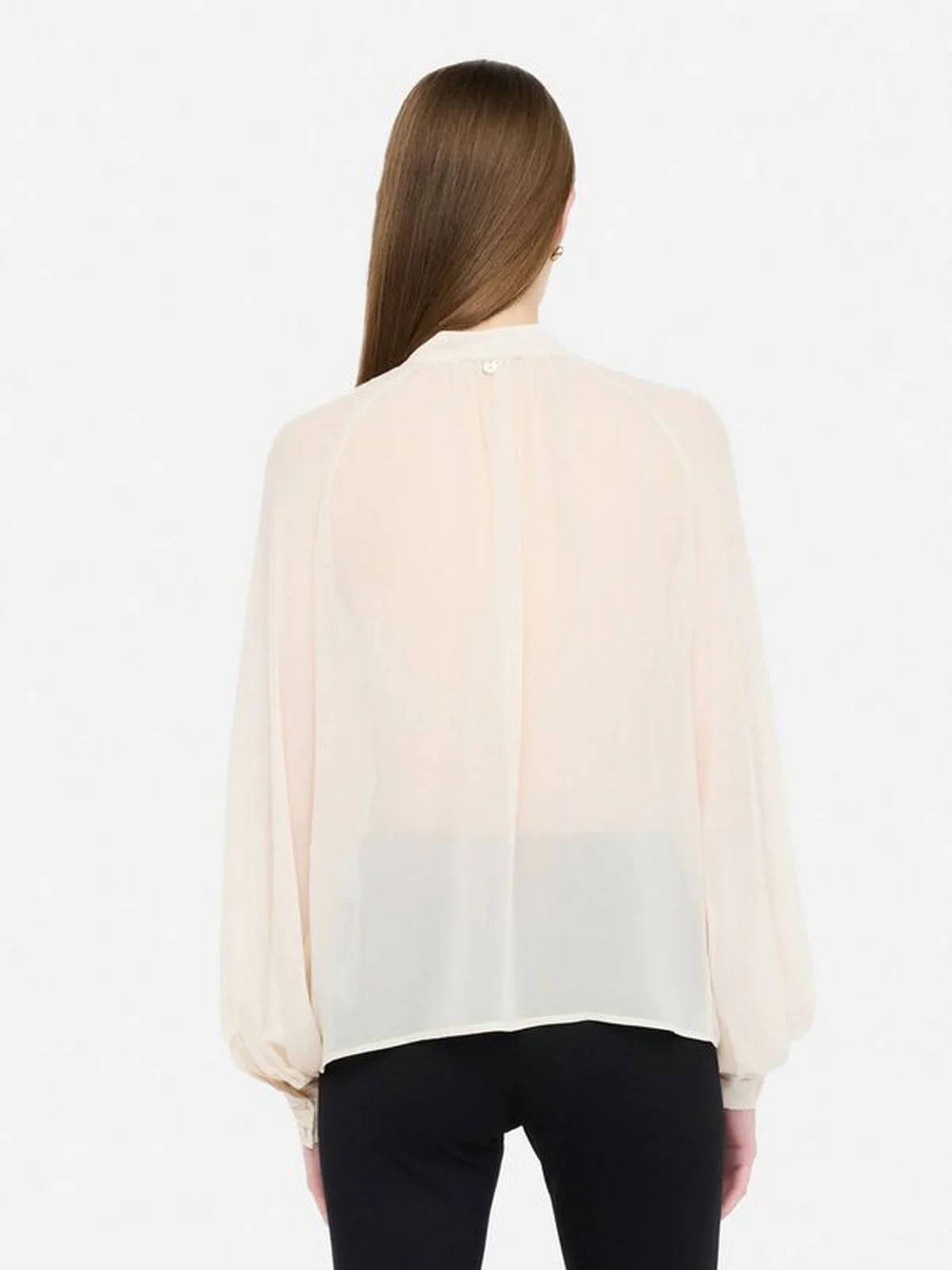LIU JO BLACK Blusa Donna  CF5303TS869 X0726 IVORY - Image 4