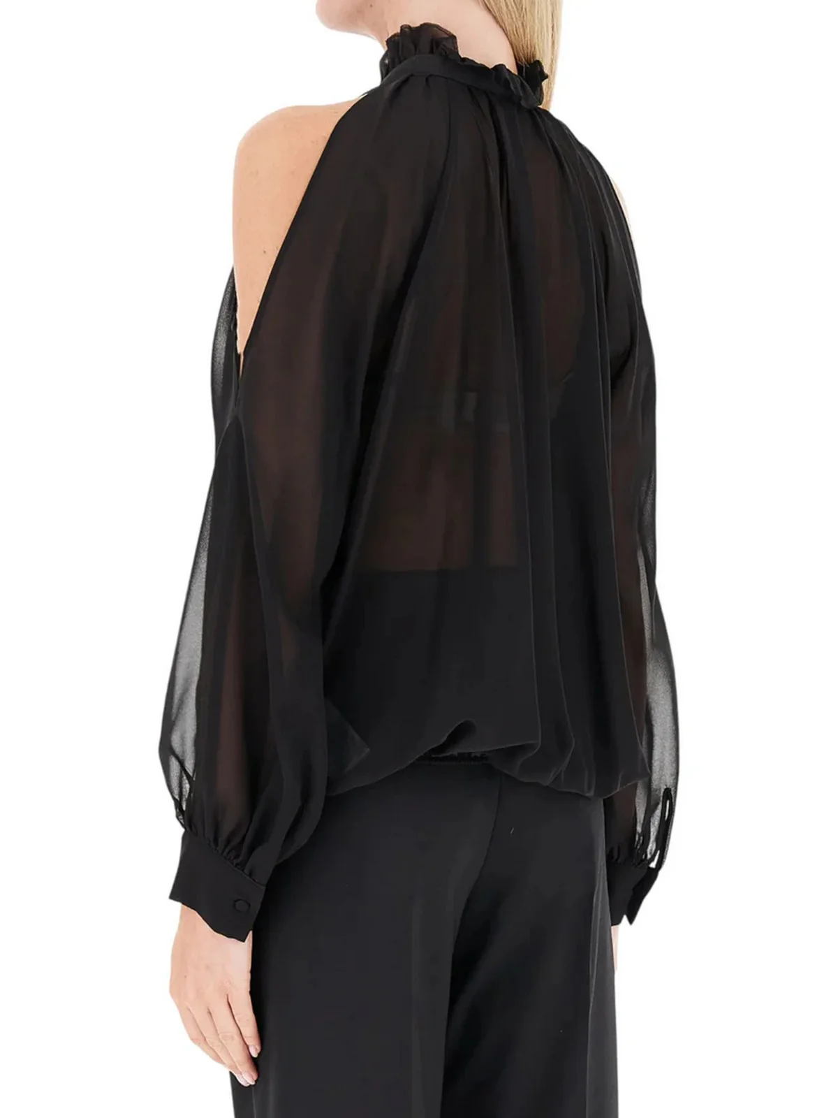 LIU JO BLACK Blusa Donna  CF5396TS869 22222 Nero - Image 3
