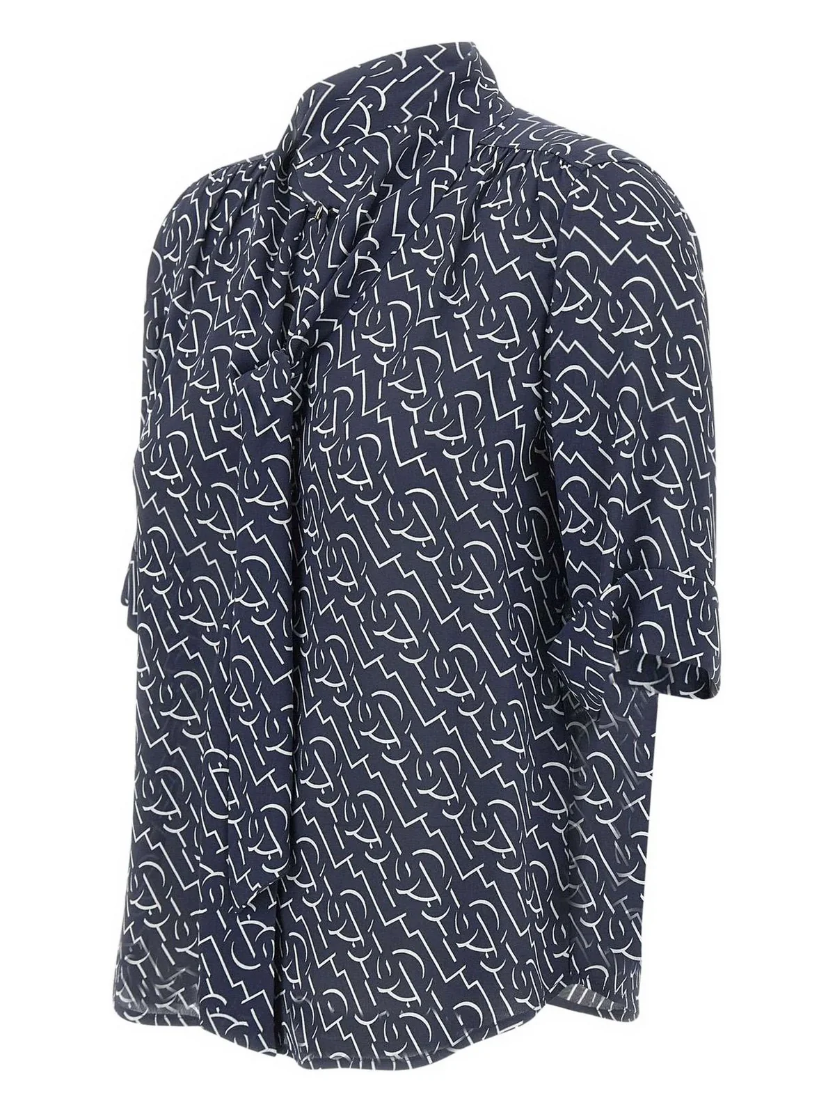 LIU JO BLACK Camicia Donna  CA5216T5853 B1313 BLUE/WHITE - Image 2