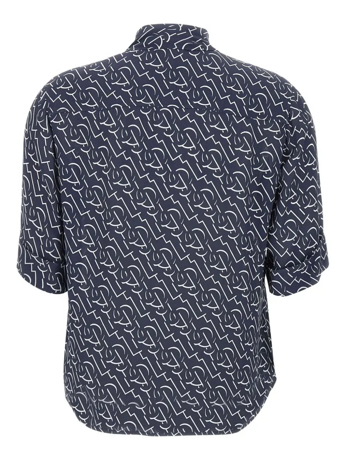 LIU JO BLACK Camicia Donna  CA5216T5853 B1313 BLUE/WHITE - Image 3