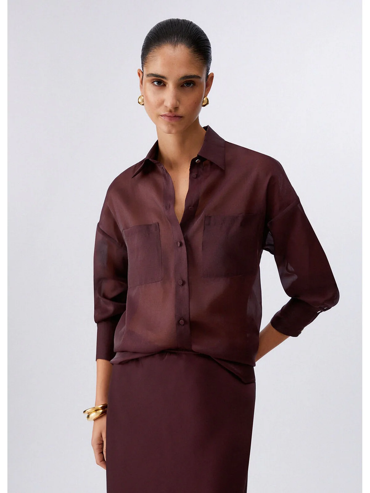 LIU JO BLACK Camicia Donna  CA6343T6870 P9646 Brushed - Image 3