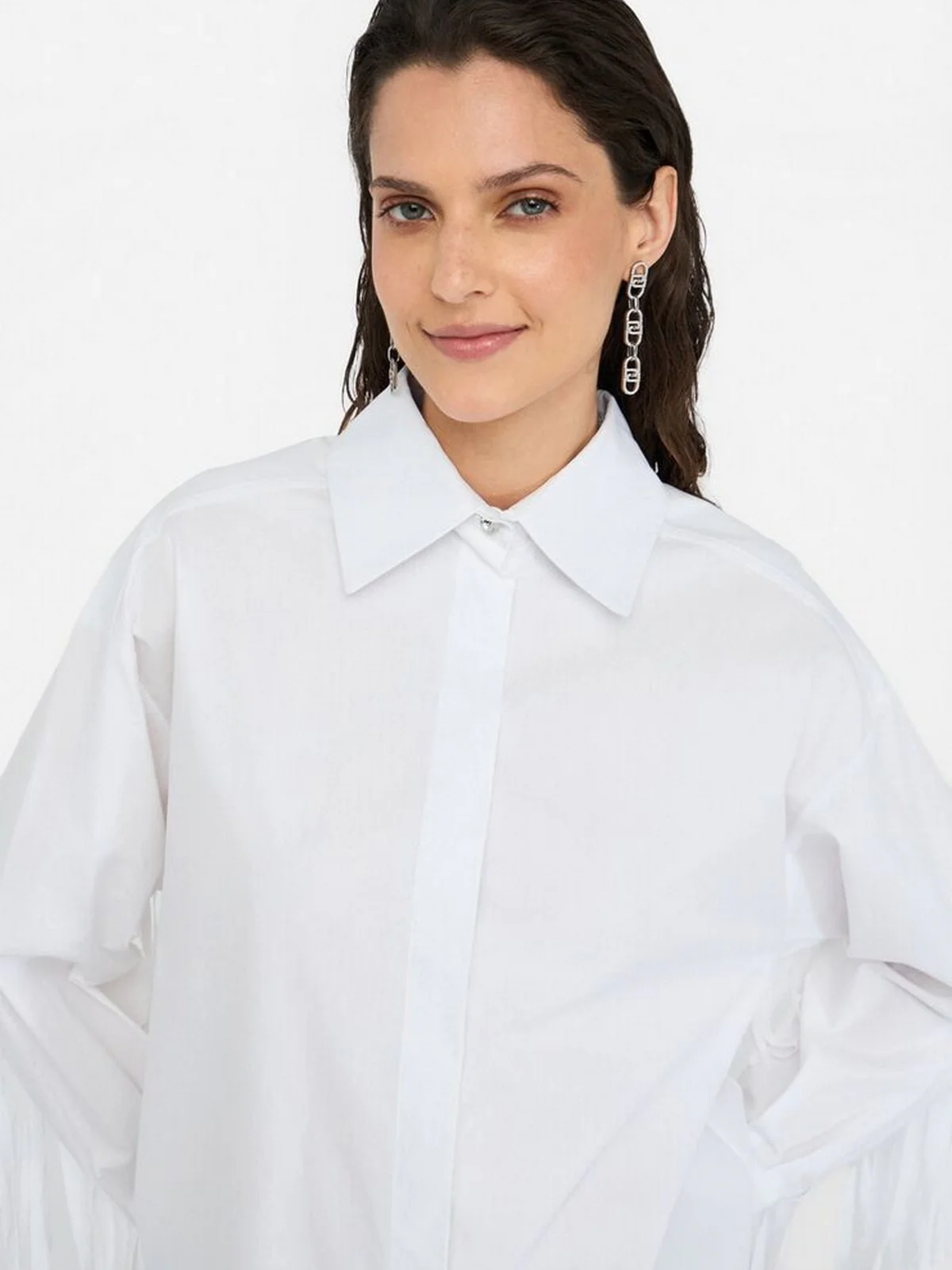 LIU JO BLACK Camicia Donna  CF5175T3216 11111 BIANCO OTTICO - Image 2