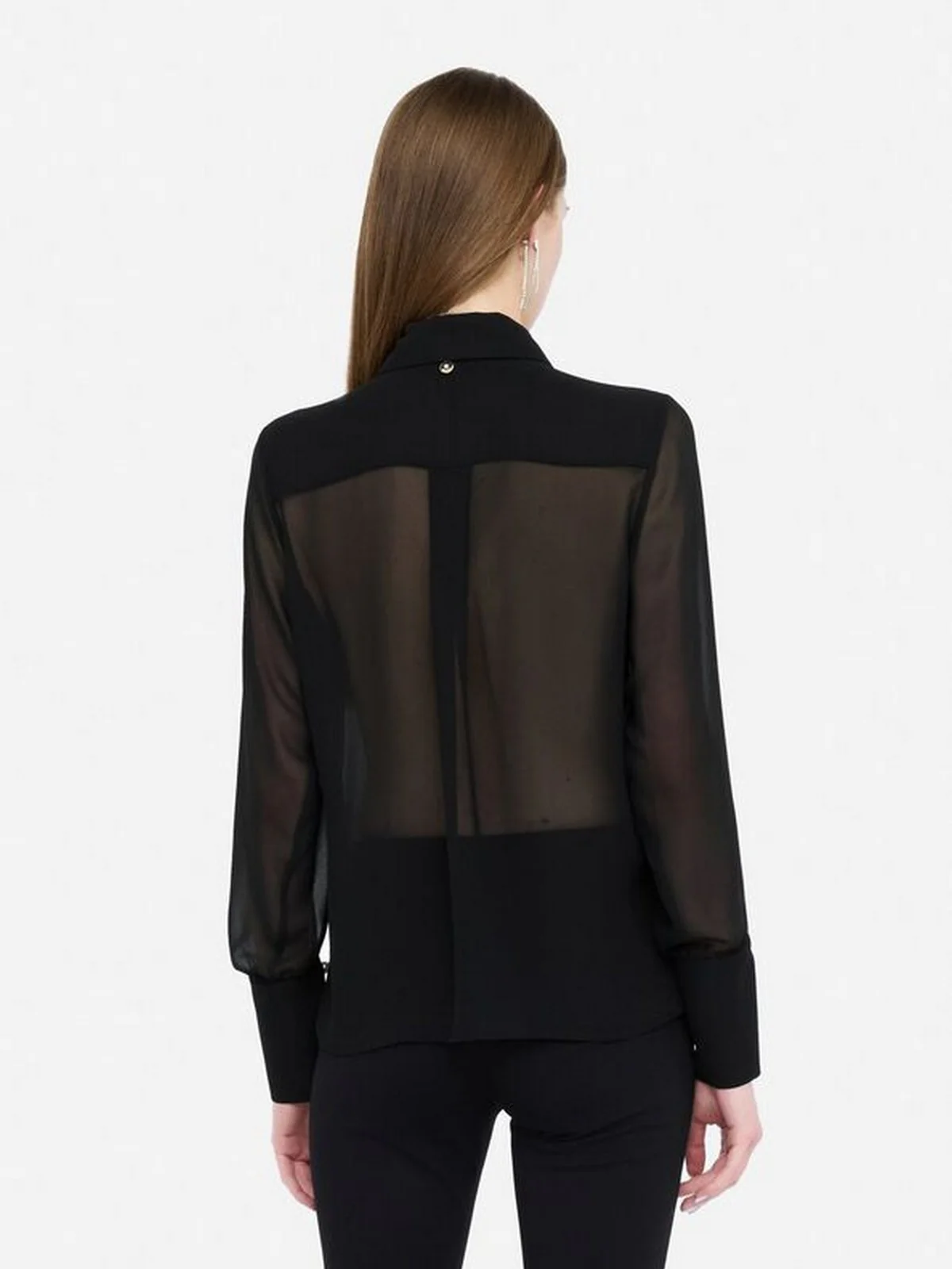 LIU JO BLACK Camicia Donna  CF5302TS869 22222 Nero - Image 4