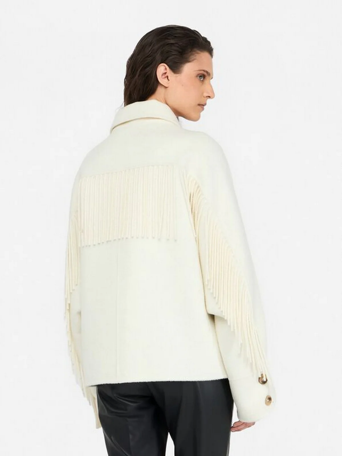LIU JO BLACK Cappotto Donna  CF5059T4627 10608 WHITE BUTTER - Image 4