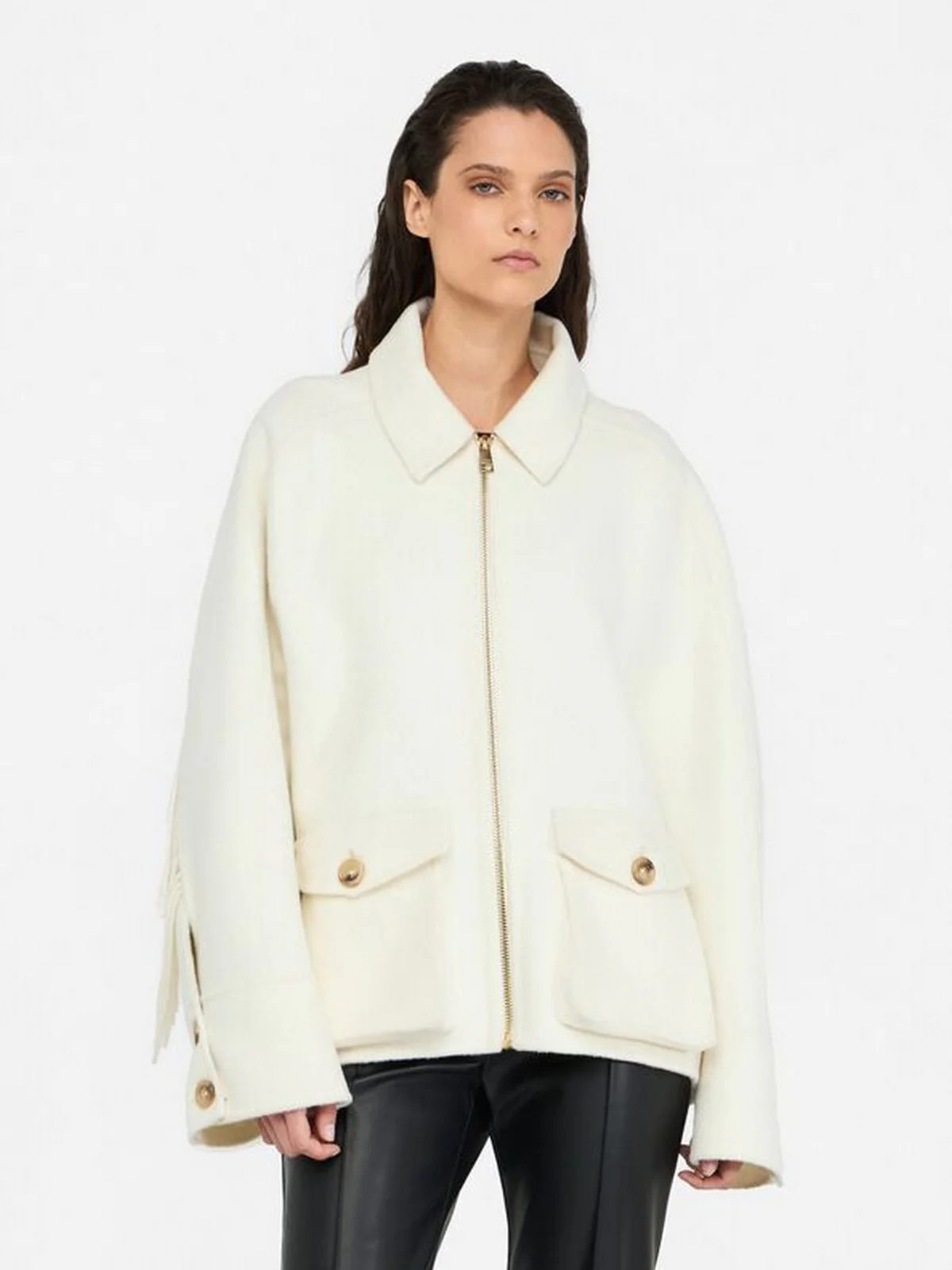 LIU JO BLACK Cappotto Donna  CF5059T4627 10608 WHITE BUTTER - Image 5