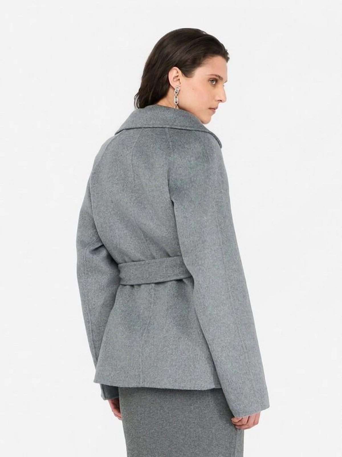 LIU JO BLACK Cappotto Donna  CF5071T4627 03243 Grigio medio mel. - Image 4
