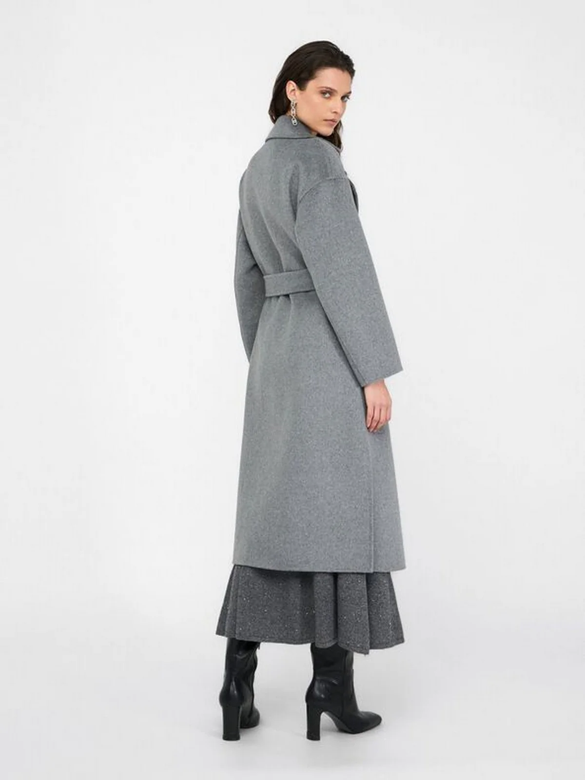 LIU JO BLACK Cappotto Donna  CF5283T4627 03243 Grigio medio mel. - Image 5