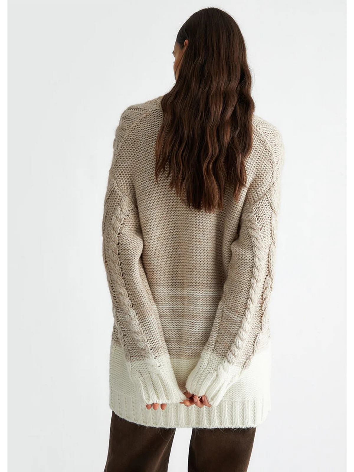 LIU JO BLACK Cardigan Donna CF4248MA329 N9624 Beige - Image 4