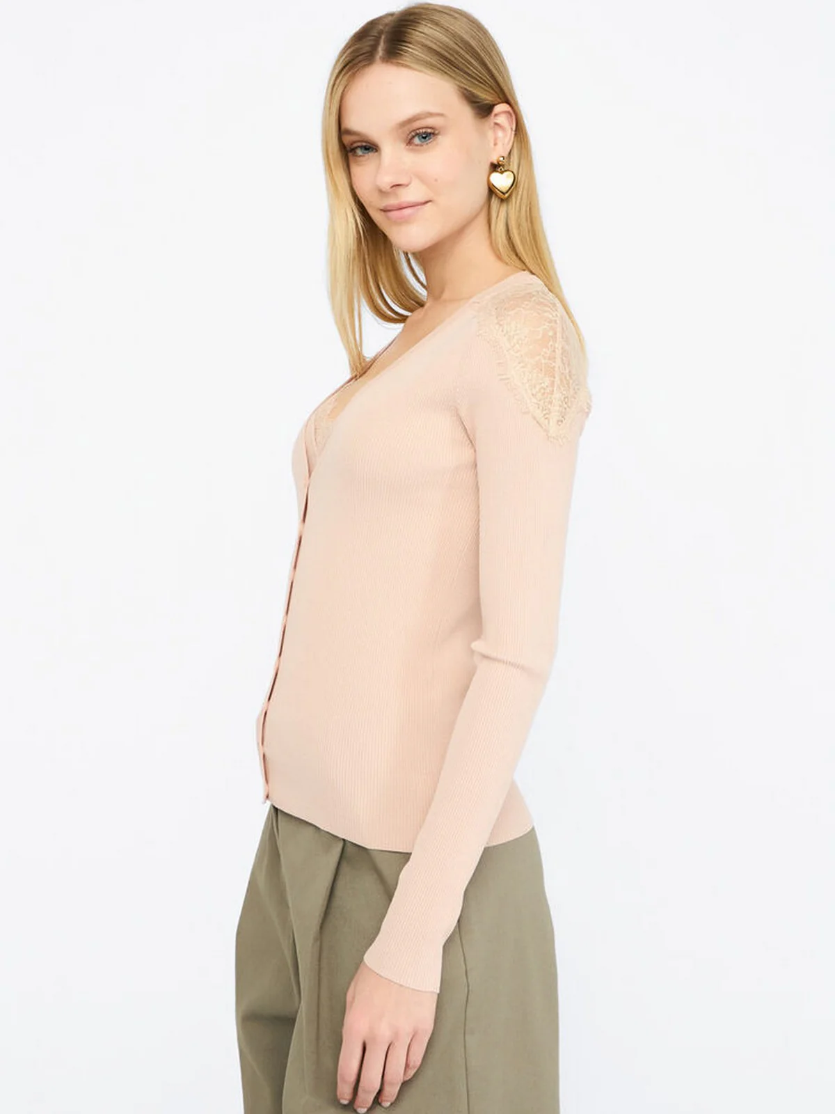 LIU JO BLACK Cardigan Donna  CF5159MS46M X0719 Pink poudre - Image 3