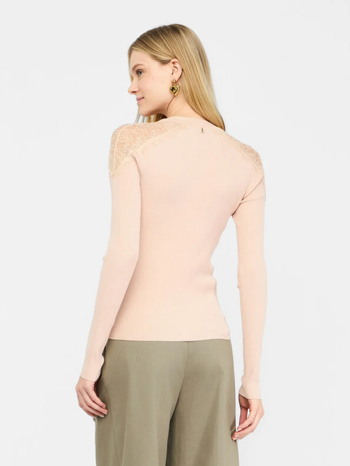 LIU JO BLACK Cardigan Donna  CF5159MS46M X0719 Pink poudre - Image 5
