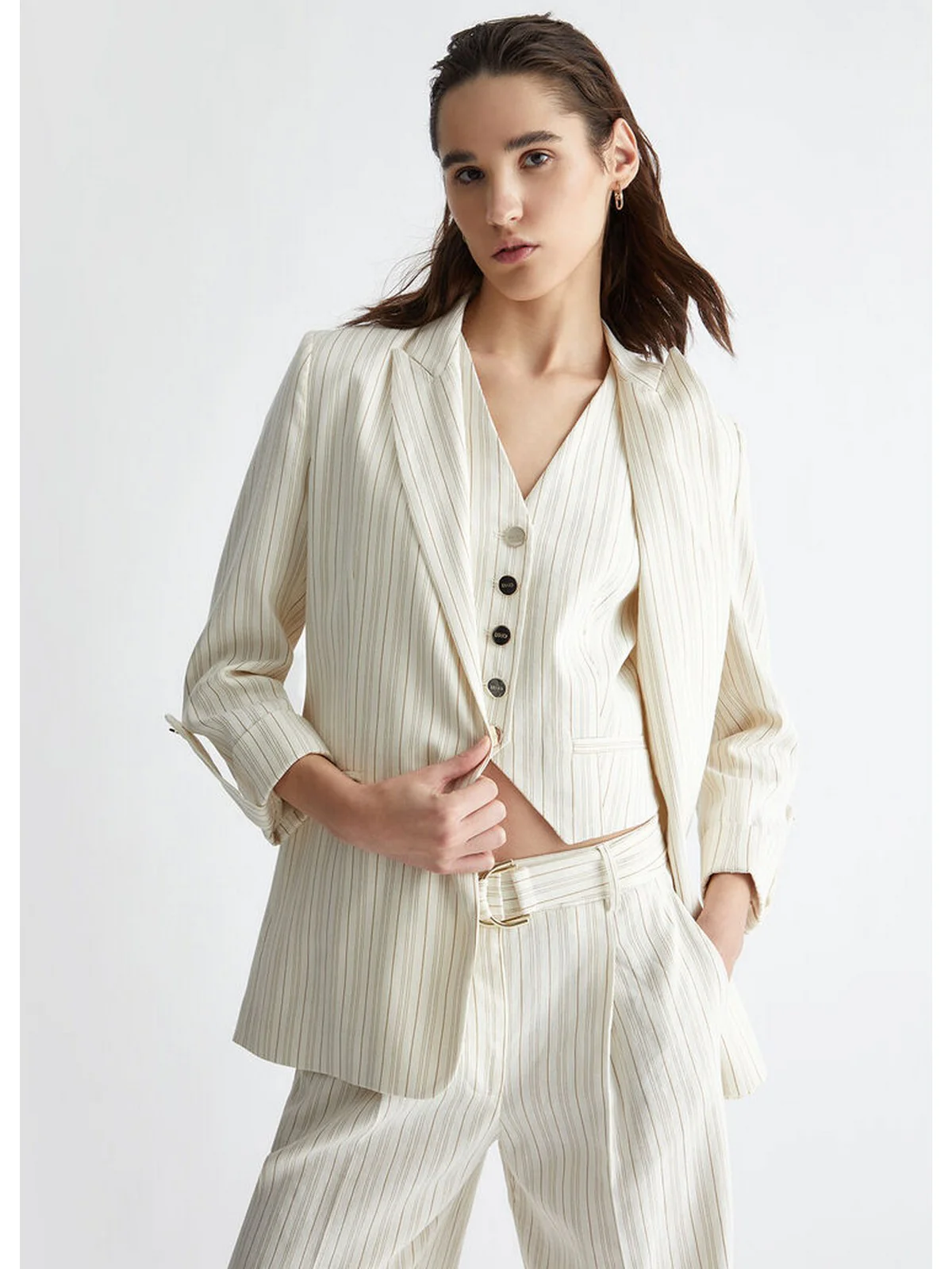 LIU JO BLACK Giacca Donna  CA4322T3790 N9037 Bianco - Image 3