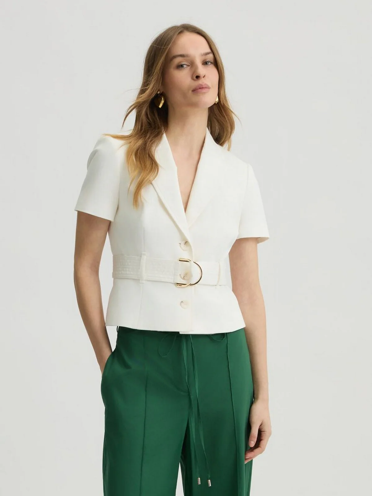 LIU JO BLACK Giacca Donna  CA5286T4691 X0256 Bianco - Image 2