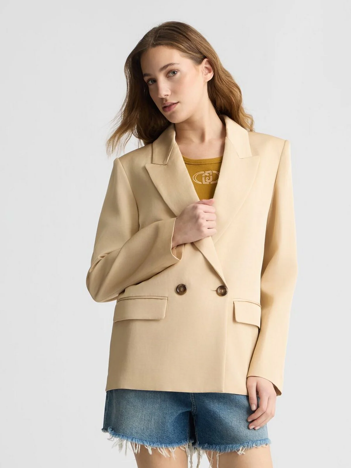 LIU JO BLACK Giacca Donna  CA5349T2983 X0650 Beige - Image 2